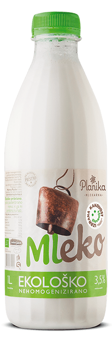ekološko mleko 3,5% mlekarna planika