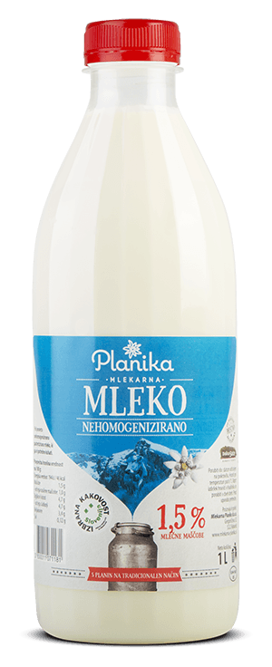sveže mleko mlekarna planika 1,5%